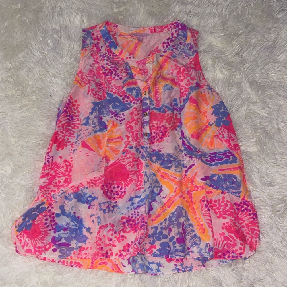 Lilly Pulitzer Kerry Bright Floral Top